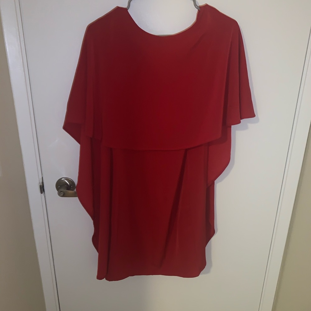 Red Cape Dress